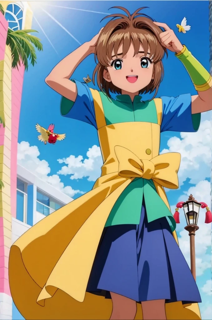 ultra detallado, obra maestra, of the highest quality,1chica, sakura carta de amor, tirar ,Sonrisa,rubor