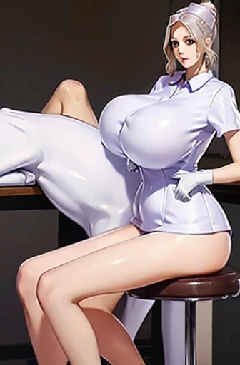 nurse uniform,hospital, latex nurse suit,nurses,busty,elbow gloves,labcoat,blondehair woman,blue eyes , gigantic boobs ,medical instruments,asian nurse,two nurses,speculum,examination room,oversize boobs, ,big ass ,strap on, lay on table ,legs spreaded,giving birth,gyno chair , dentist,Milf