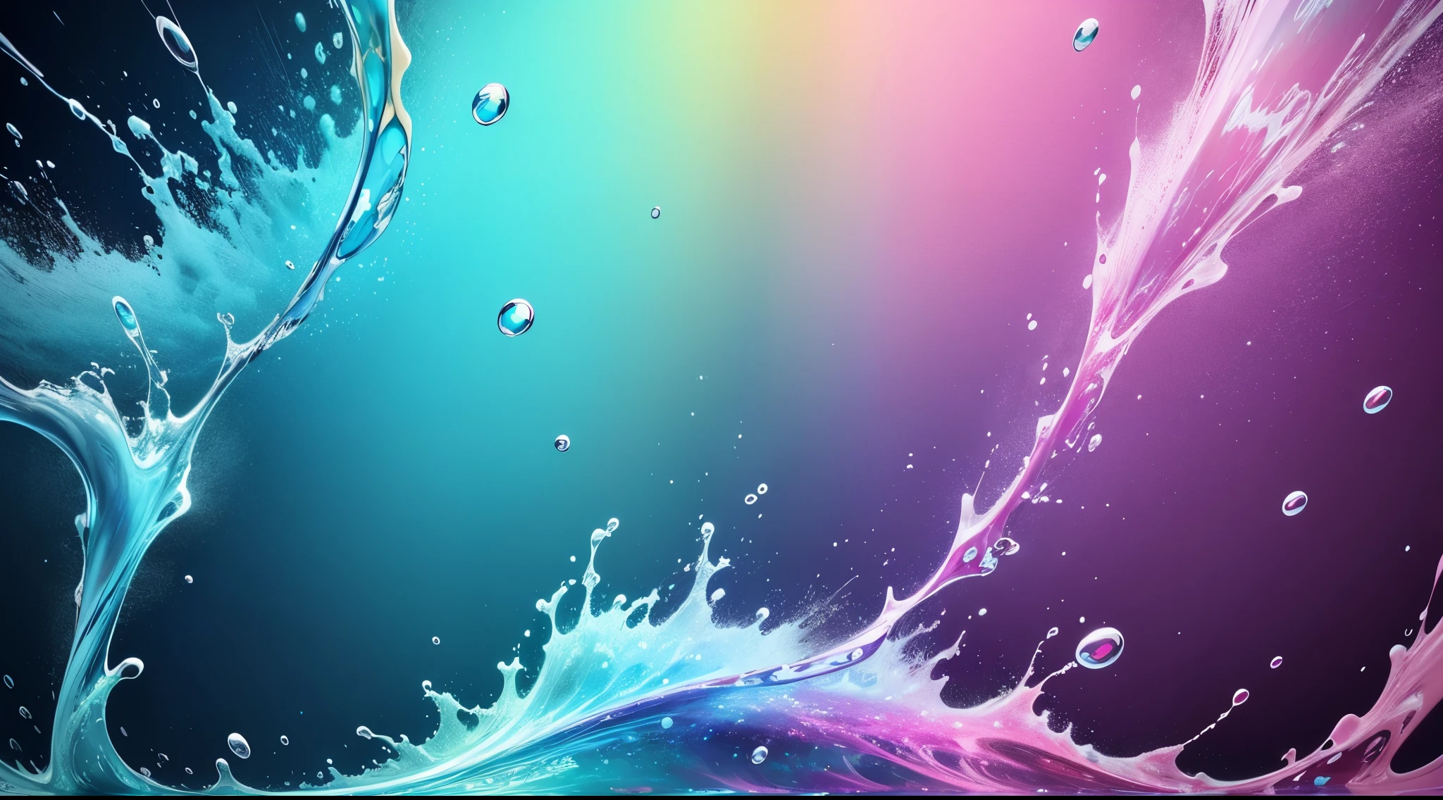 water,colorful,neon,watery,high resolution, high quality,neon color backgrounds, pastel blue, splash