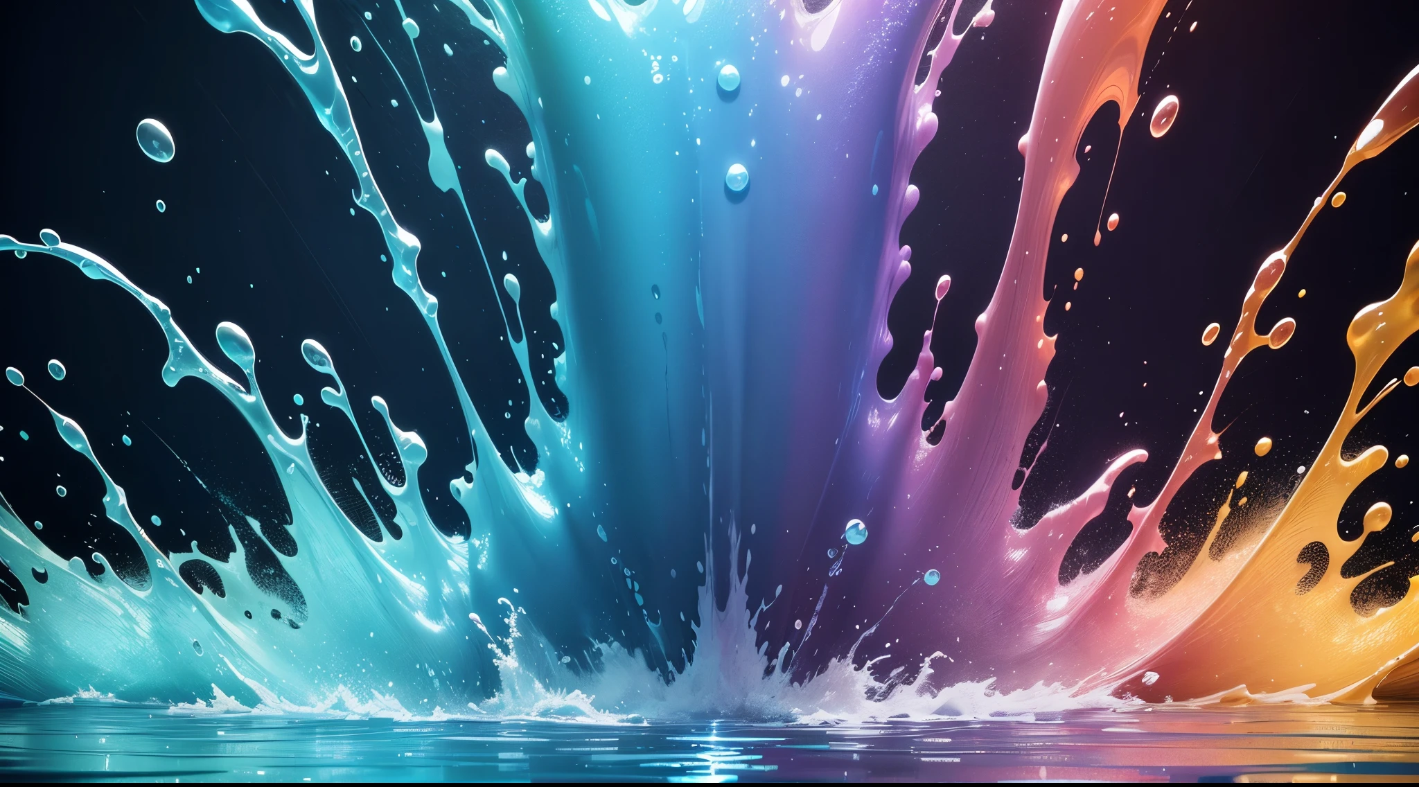 water,colorful,neon,watery,high resolution, high quality,neon color backgrounds, pastel blue, splash