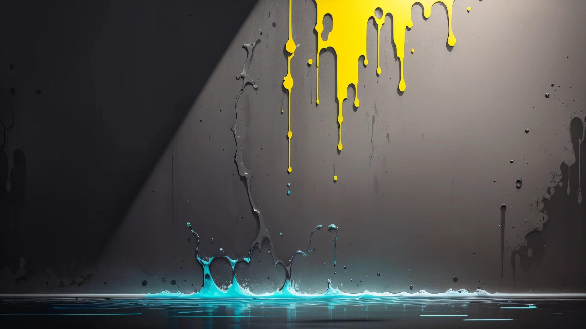 water,colorful,neon,watery,high resolution, high quality,neon colors, dark grey background, black grey grdient, wall art, painting