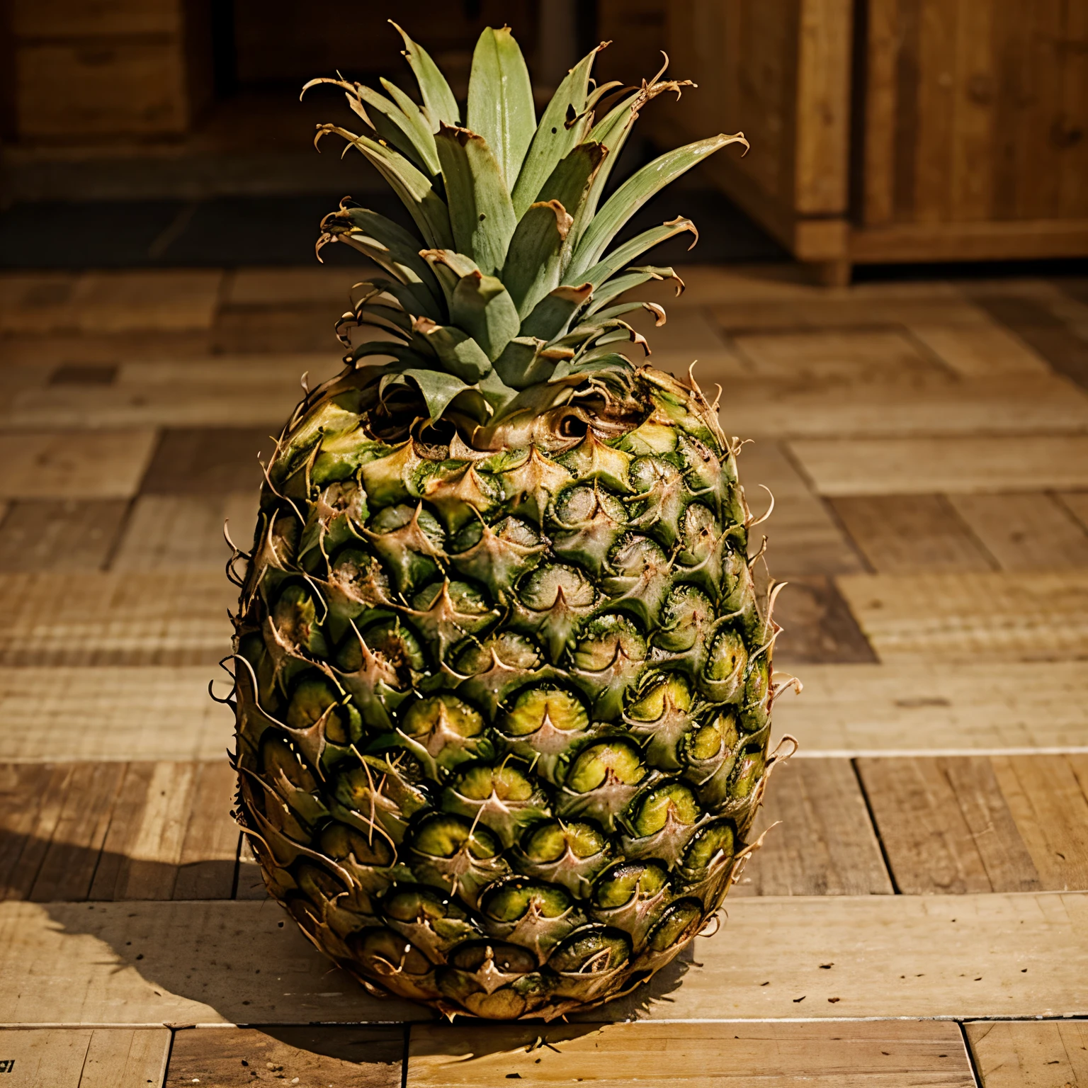 Pineapple mixed with duck 