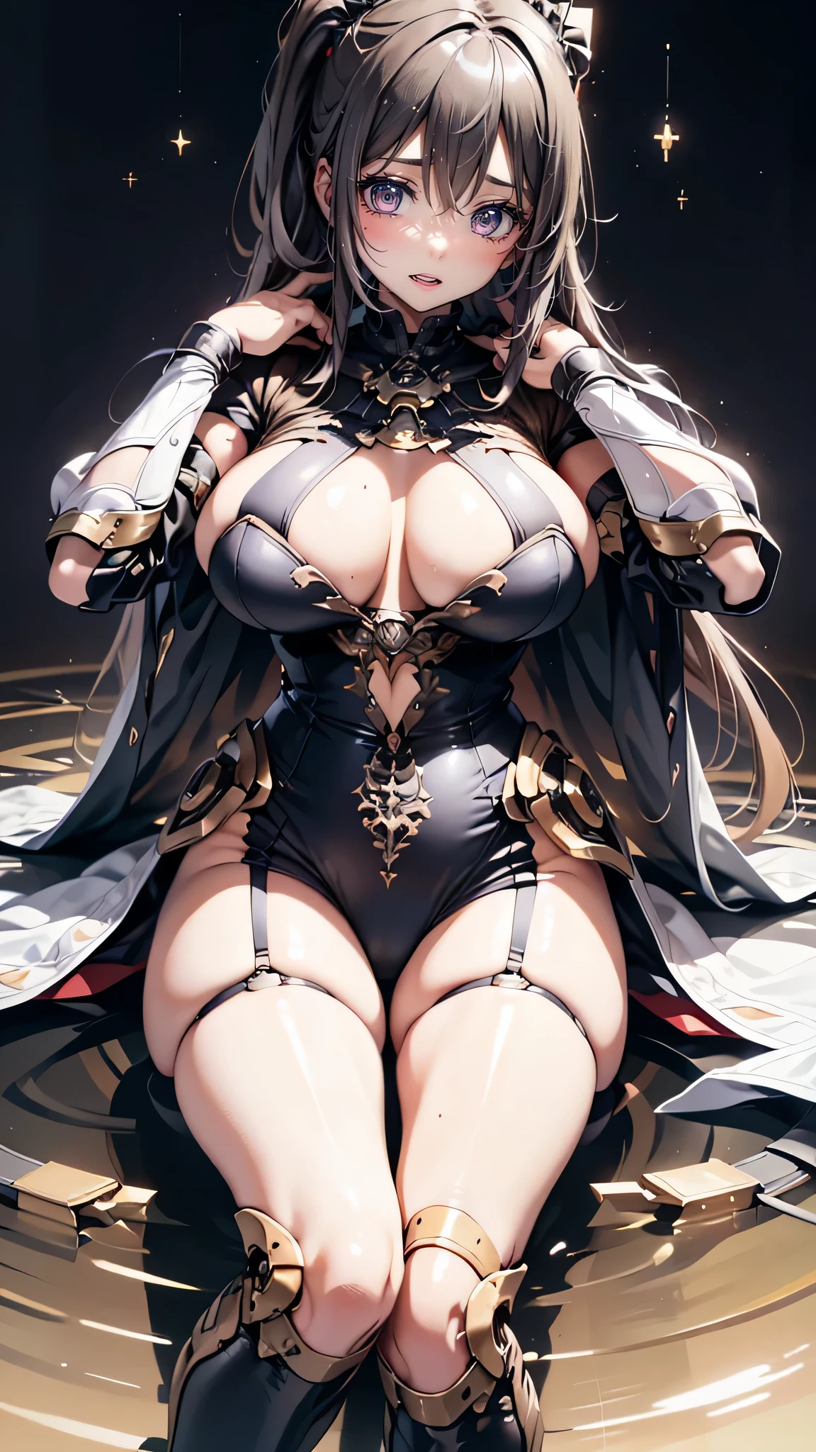 (fantasy art,best image quality,surreal肖像画,(8K),surreal,最high quality, high quality, High resolution, high quality texture,high detail,beautiful details,Detailed,Very detailed CG,Detailedテクスチャー,realistic expression of face,masterpiece,sense of presence,dynamic,bold),1 girl,super dense skin,winding,small,beautiful breasts,big breasts,white skin,pointed chest,erect nipples,ponytail,(thin hair),(soft hair),long flowing bangs,extra light coppery amber hair,hair above one eye,kimono,crawl on all fours,return,NSFW,chest squeeze,(porn images)