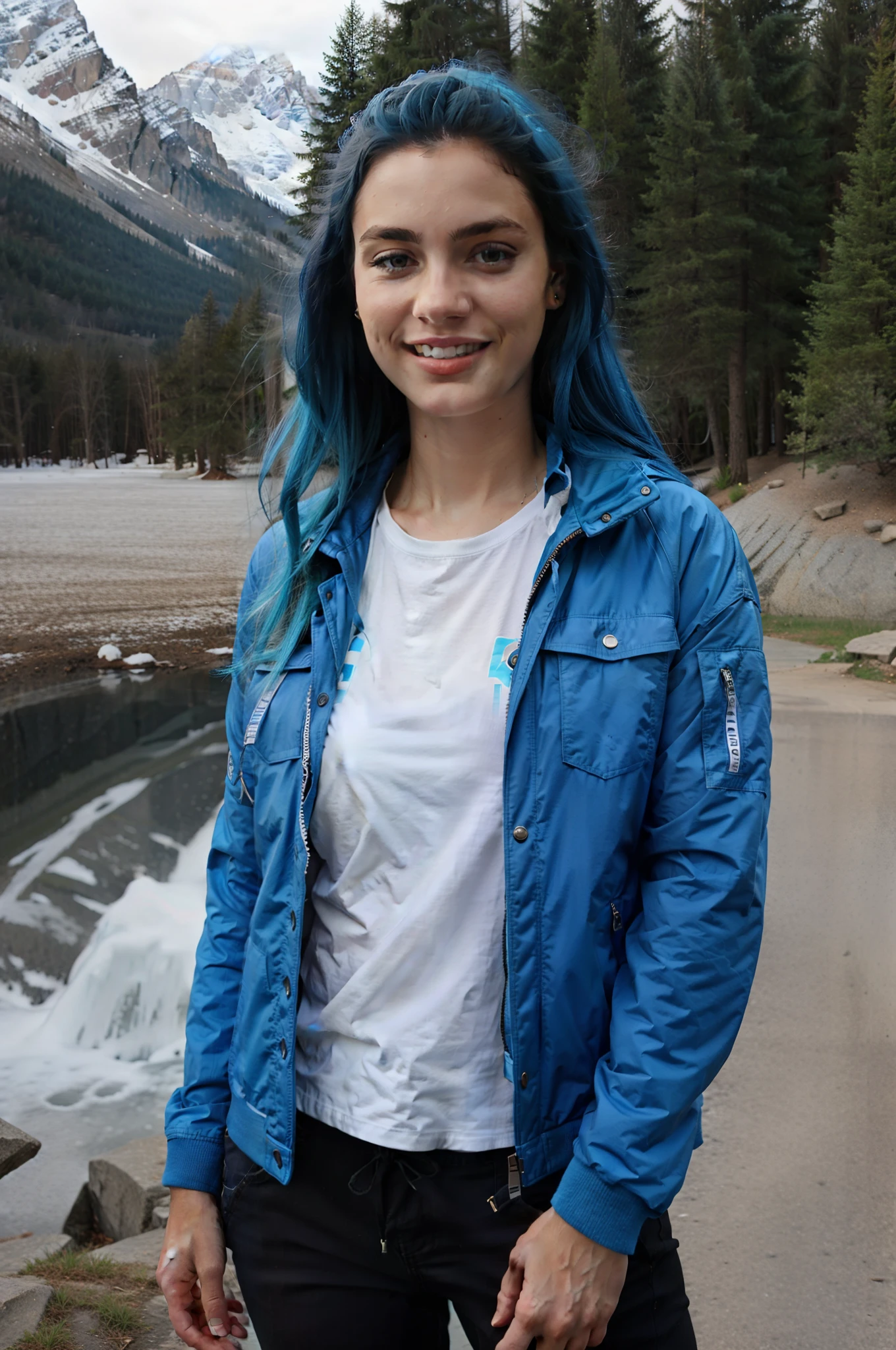 blue jacket
