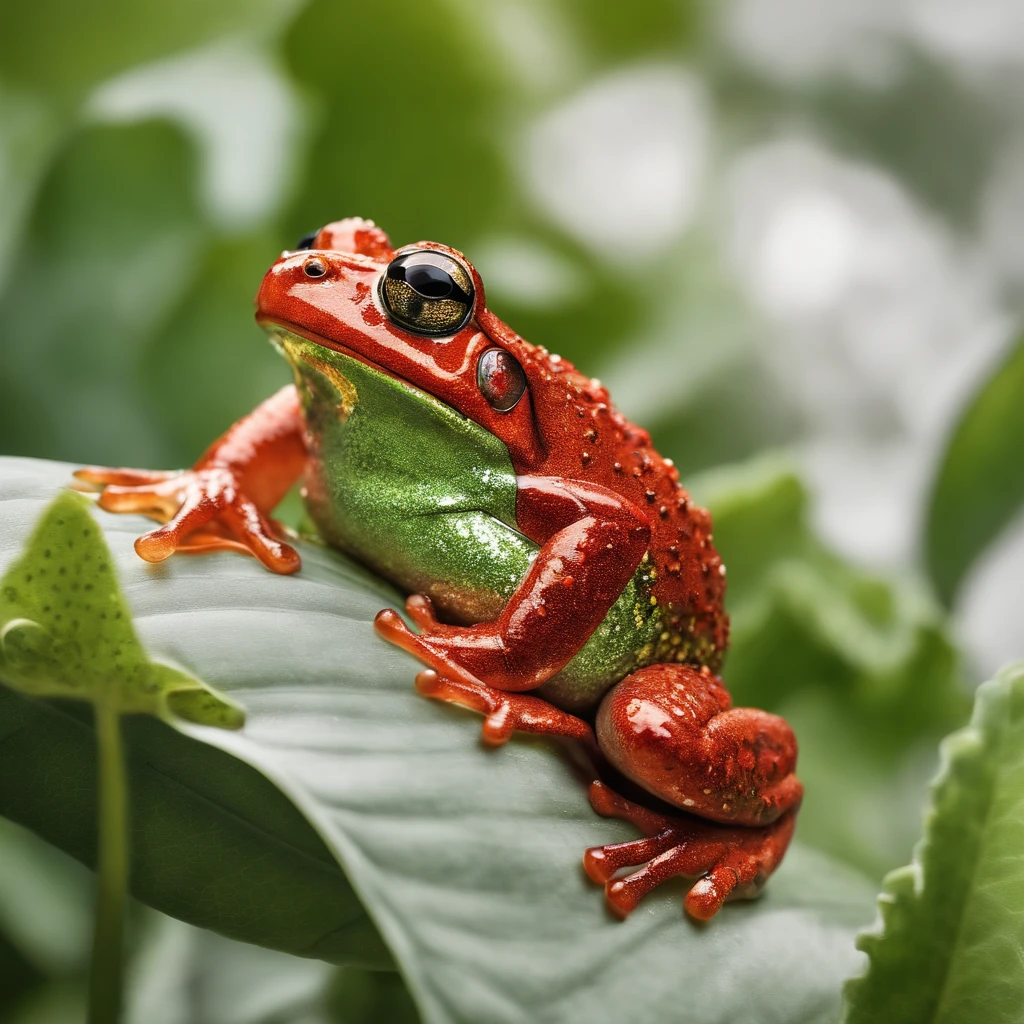 /Stellen Sie sich prompt vor: Laubfrosch, Aufkleber, Aufregung, glittering, Disney, Gliederung, Vektor, White background, detaillierte Fantasie