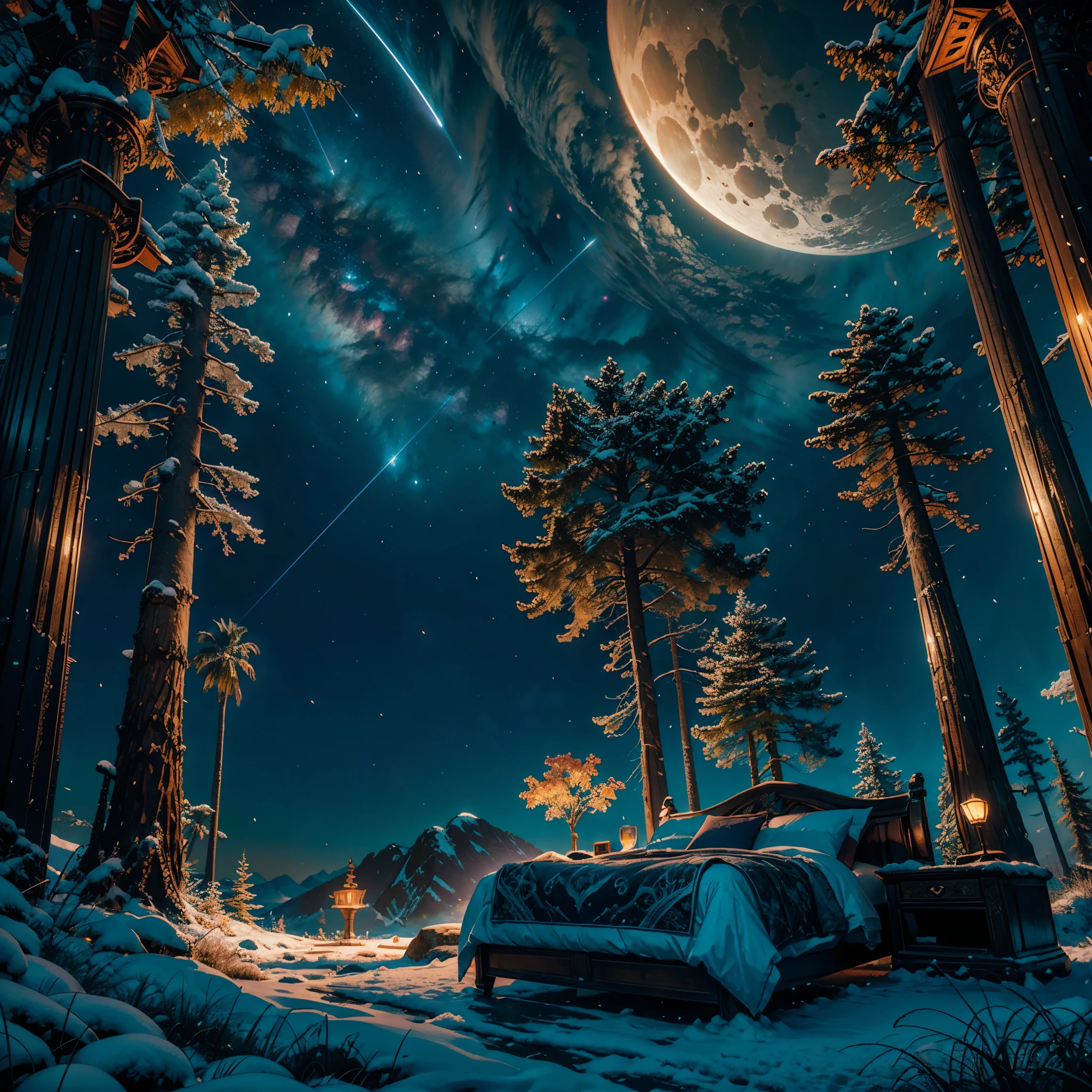 Totem ShootingStar The dragon sleeps in the forest, curled up in a kolachik,lying on its belly, The head lies on the snow nebulae hyper Nebula Moonrise epic moonset panoramic moonshine "Wood Dragon Totem" Unrealengine5 ultra masterpiece meticulously intricate ultra_high-details ultra_high-def ultra_high-res ultra_high-quality optimal ultra_sharpness ultra_photo-realistic ethereal_beauty fantasy_illustration:1.3 enchanting_gaze otherworldly_charm mystical_sky deep path equirectangular moonlit_night detailed_cloudscape:1.3 batlying_in_the_sky_background bat thong beholder legs_dangling_above_lava glowing_torches long_leges cgi vfx sfx reflex Octane_rendered extreme improved UHD focus XT3 accurate DSLR HDR romm rgb pbr 3dcg fxaa blay vivid colors-coded anti-aliasing fkaa txaa rtx ssao opengl-shaders glsl-shaders post-processing post-production cell-shading tone-mapping perfection volumetric Lightning contrast Cinematic moonlight backlight global illumination sunflower luminescence Crystalline varies multi etc. --s 1000 --c 20 --q 20 --chaos 100