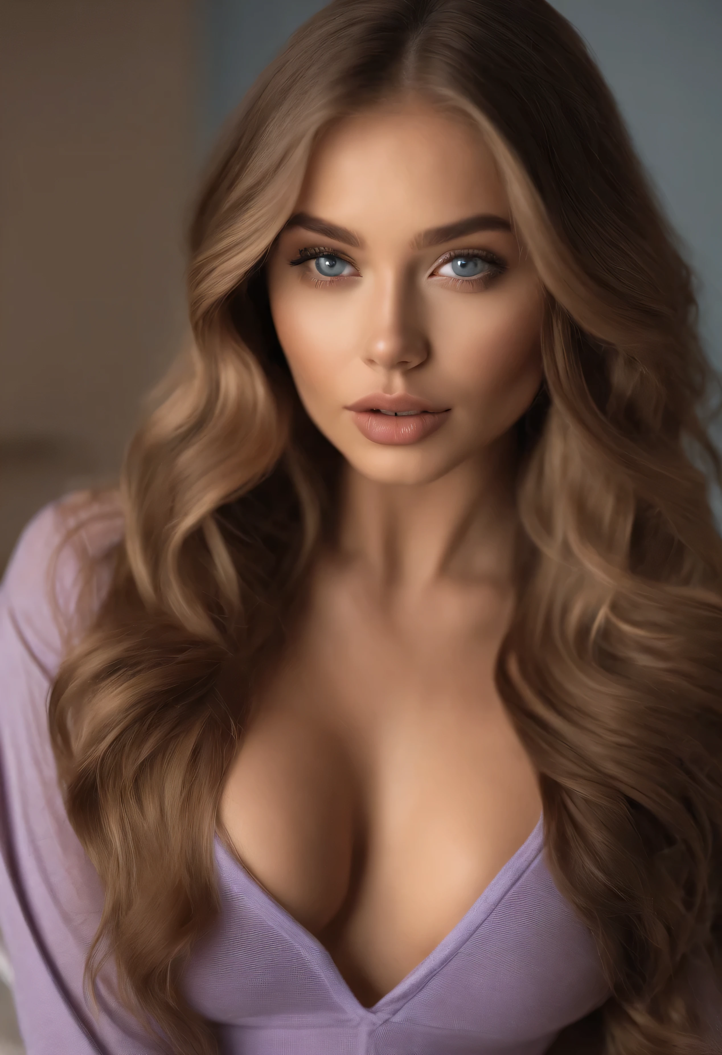 Woman in matching t-shirt and panties, Sexy girl\And with blue eyes, portrait sophie mudd, Portrait of Corinna Kopf, blonde hair and large eyes, selfie of a young woman, Eyes at the Violet Myers Club, Without Makeup, natural makeup, looking straight at camera, face with artgram, dezentes Make-up, Stunning full-length shot, big and firm tits In the disco