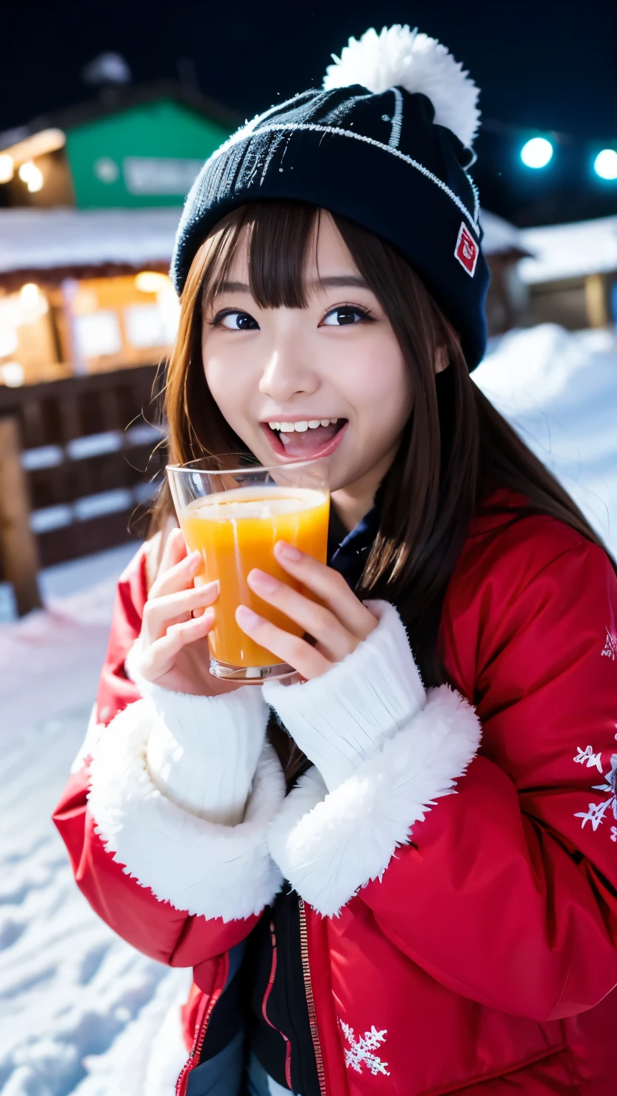 BEST-QUALITY, MASTERPIECE, ULTRA-HIGH-RESOLUTION, (PHOTOREALISTIC:1.4), RAW-PHOTO, ULTRA DETAILED, PERFECT-ANATOMYS, 

at midnight, 3girls, all the most popular Japanese idols, at drinking-party in heavy-snowy-mountain, from above, faces-focus, all wearing skii-clothes with cute-design, ((all completely drunk, dynamic-pose):1.3), all laughing out loud, all extremely cute faces like a Japanese famous idols, all extremely beautiful big-black-solid-circle-eyes, all extremely beautiful colorful-hair, all extremely beautiful white-skins, detailed skii-clothes-with-cute-design, detailed heavy-snowy-mountain, detailed drinking-party