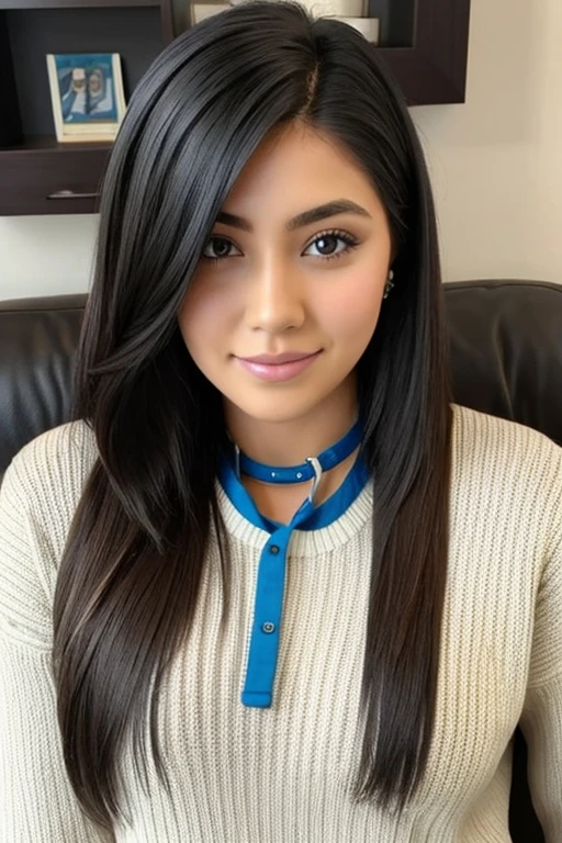 1 chica en, edad19, Solo, pelo largo, tetas colosales, mirando al espectador, cabello rubio largo, desordenado y ventoso, ojos azules, hombros descubiertos, joya, cuerpo completo, un collar, fuera de los hombros, Sweaters, Realista, un sexy
