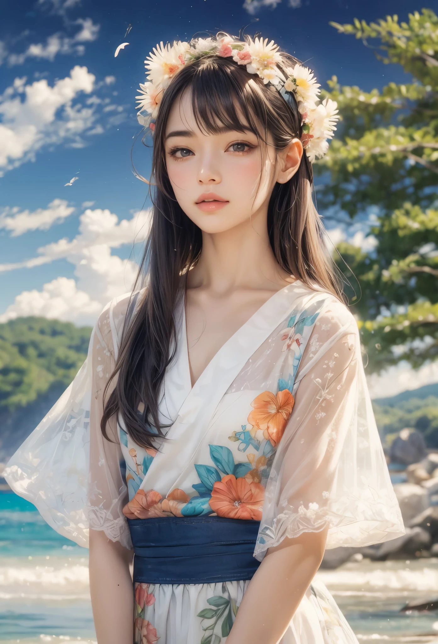(detailed illustrations,Very detailed and precise drawing,Delicate drawn lines with tempo,Realistic texture expression),[color traced main line],midsummer beach[[tropical country]],(Girl(beautiful girl)[[big eyes]])[11 years old](SKINNY[bony body][very thin breasts[small nipples with pointed points,]][リアルな乳頭のdetailed]),[During orgasm](sweaty[Trance]) Eros in the Natural Body (Nude gravure),[Ideal Eros],([リアルな女性器のdetailed:0.8] [(clitoris) [labia minora]]),(Fine and beautiful skin expression [transparency]),[完璧な目のdetailed (Beautifully detailed iris)[eyes like jewels]],[long and beautiful eyelashes],[precisely drawn hair [美しく艷やかな髪のdetailed]],(完璧な手のdetailed [Beautiful fingers with no damage [beautiful nails]]),(perfect anatomy(perfectly balanced proportions))[[full body portrait]],[ideal color coordination(Accurate simulation of light and material interactions)],(HighQuality,High resolution,(detailed,High definition)),[[Soft ambient light]],[realistic],[Visual art that tells a story] [[full body portrait]][[Watercolor style coloring]][Colorful].