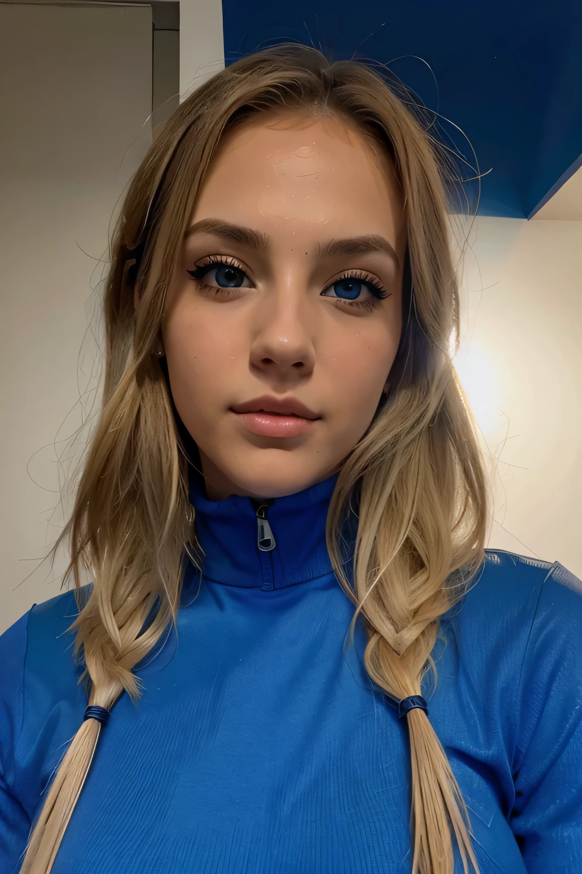 RUBIA CON HERMOSA CARA EXTREMADAMENTE DETALLADA, OJOS AZUL CLARO EXTREMADAMENTE DETALLADOS
