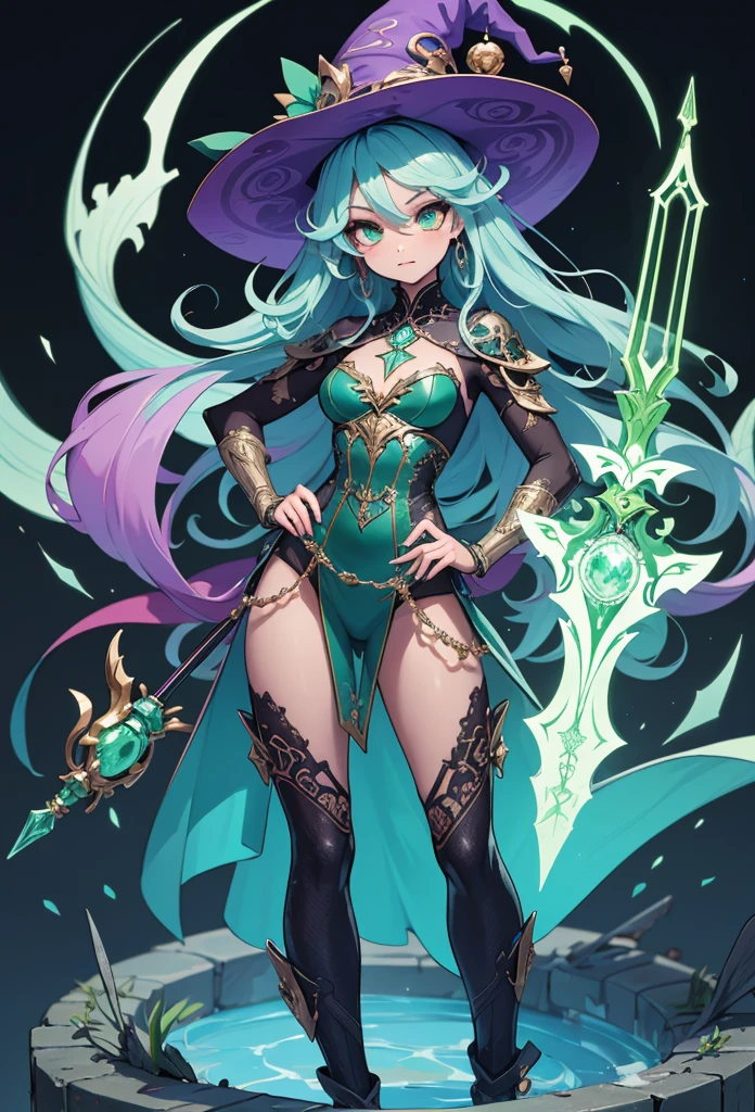 (detailed illustrations,Very detailed and precise drawing,Delicate drawn lines with tempo,Realistic texture expression),[color traced main line],(fantasy world battlefield [burning castle]),(ROBOT GIRL[snake woman[medusa]](Emerald Witch [witch hat [[Iron Mask]METALFACE[clear lenticular iris]]])[WEAPON MACHINE],(scaleで覆われたケープ [green crystal corset [snake chain [scale]]]),[Transparent material covering the body surface[clear green]],(Viper pattern),[Using a magic wand as a weapon],[[Mobile Weapon Gigant Size][science fiction mechanical]],(intricate and beautiful decoration [Dense detail]),[transparency],(Precisely drawn face)[完璧な目のdetailed(Beautifully detailed iris)[eyes like jewels]],[long and beautiful eyelashes],[precisely drawn hair [美しく艷やかな髪のdetailed]],(完璧な手のdetailed [Beautiful fingers with no damage [beautiful nails]]),(perfect anatomy(perfectly balanced proportions))[[full body portrait]],[ideal color coordination(Accurate simulation of light and material interactions)],([Precision Detail](detailed,High definition)),[Visual art that tells a story].