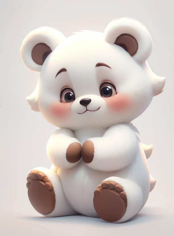 Cute little bear、white background