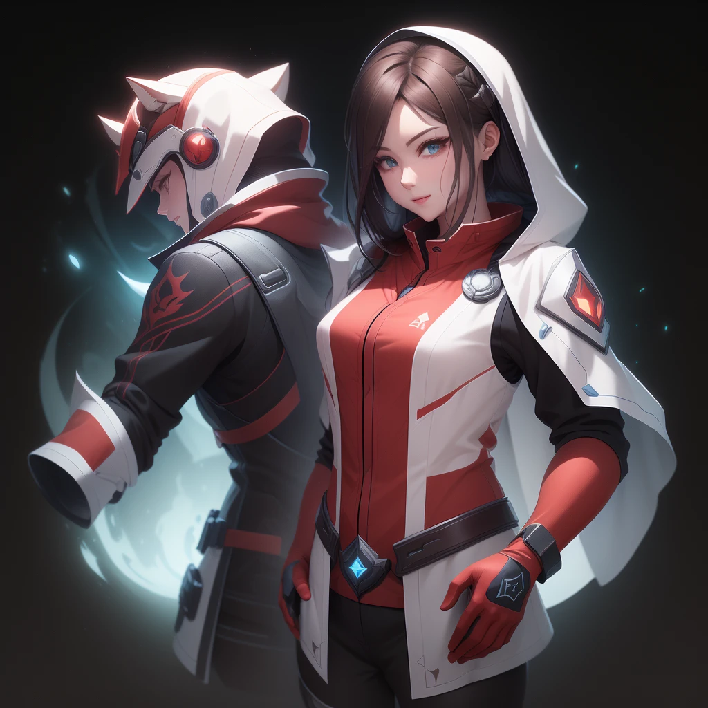 Game Icon Institute, game icon, red gloves, white, future, technology, reasonable structure, high definition, game icon, perfect work, (masterpiece, top quality, best quality, official art, beautiful and aesthetic:1.2), (8k, best quality, masterpiece:1.2), 