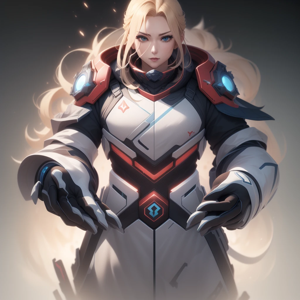 Game Icon Institute, game icon, red gloves, white, future, technology, reasonable structure, high definition, game icon, perfect work, (masterpiece, top quality, best quality, official art, beautiful and aesthetic:1.2), (8k, best quality, masterpiece:1.2), 