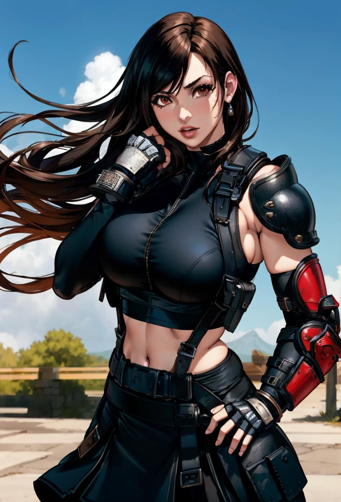 survival game、Heavy Armored Soldier、survival gameのフィールド、A beautiful girl is holding a firearm、head to waste、Vulcan cannon、m134 milligun、Material Rifle、heavy machine gun、
