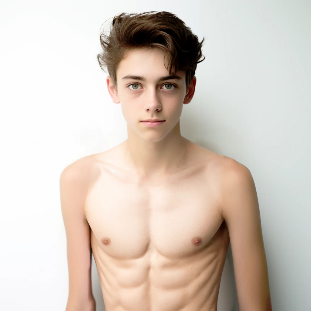 shirtless,slender boy
