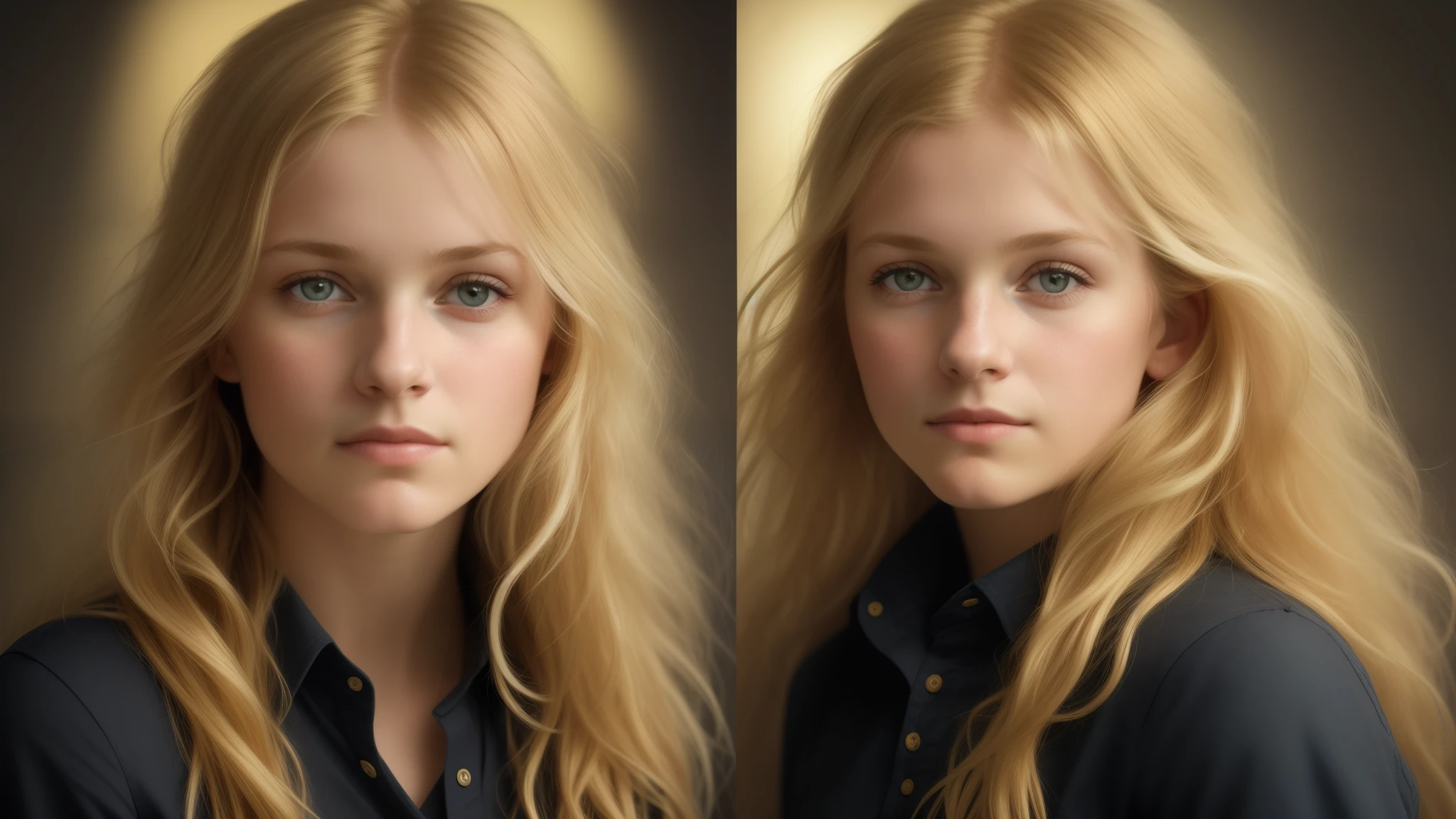(front focus),(in the dark:1.6), Hyperrealist portrait of the female by David Hockney and Alphonse Mucha, fantasy art, photo-realistic, dynamic lighting, art station, poster, volumetric lighting, very detailed faces, 4 k, award-winning,, 1girl, in the dark, deep shadow, low key, cowboy shot,(official clothing:1.4), long hair, blond hair,