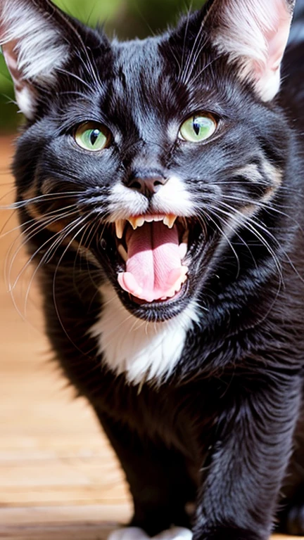 Laughing cat