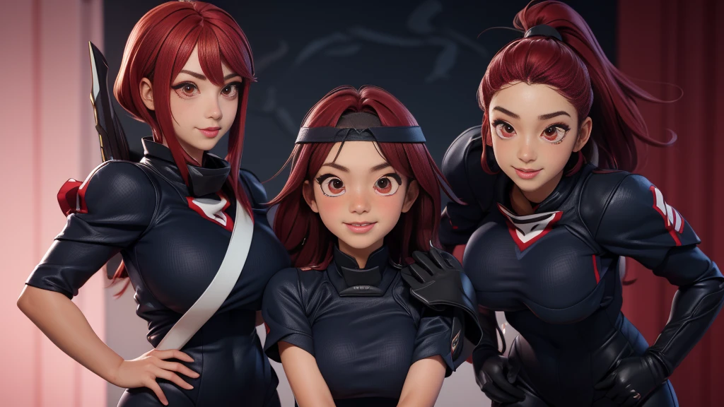 Body position: Full body, standing, straight, symmetrical, barefoot.
Lustful smile on face with red blush,
(A girl playing football, blue football uniform), (sweating:1.2), (wet), sexy, blushing,
masterpiece:1.2, best quality), realistic, (real picture, intricate details, depth of field), (1girl, solo), make up, parted lips, highly-detailed, perfect face,
(huge breasts:1.4), (skindentation), thick thighs, wide hips, small waist, tall, glossy coral lips,
red hairs, red eyes, long messy hair,