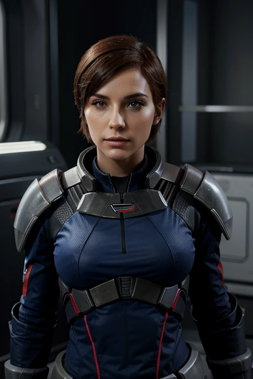 beautiful model based of Jack from Mass Effect