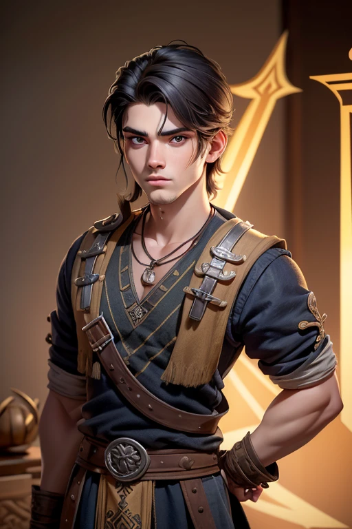 Joven, vikingo, cultura vikinga, con arcos en las manos, adiestramiento, Estilo Juego de Tronos, medieval, Pelo corto con flequillo, machista, male, (((joven))).