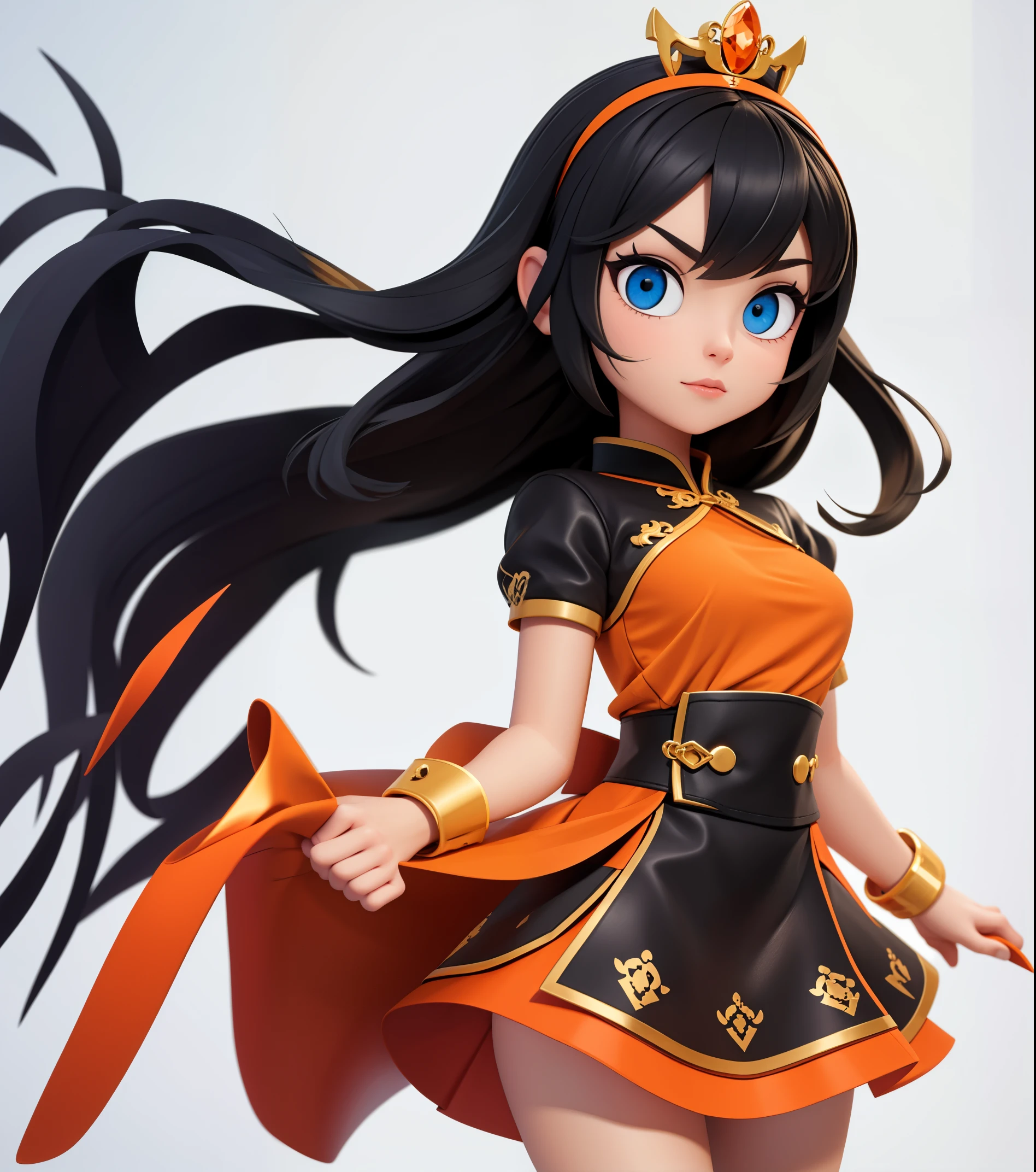 Complete hair, Complete the skirt