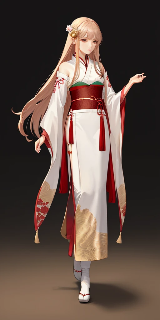 best quality, masterpiece,highly detailed,anime,1girl,hanfu,songstyle,song hanfu,song style outfits,perfect face,walking,simple background,