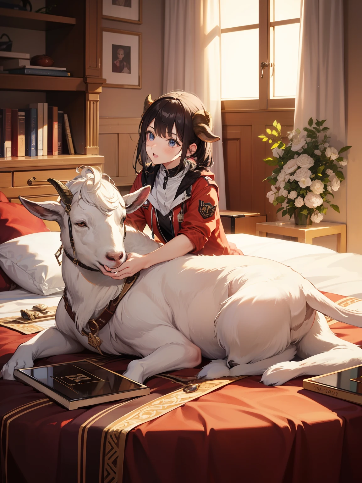 high quality, Awards, High resolution, 8K,Goat