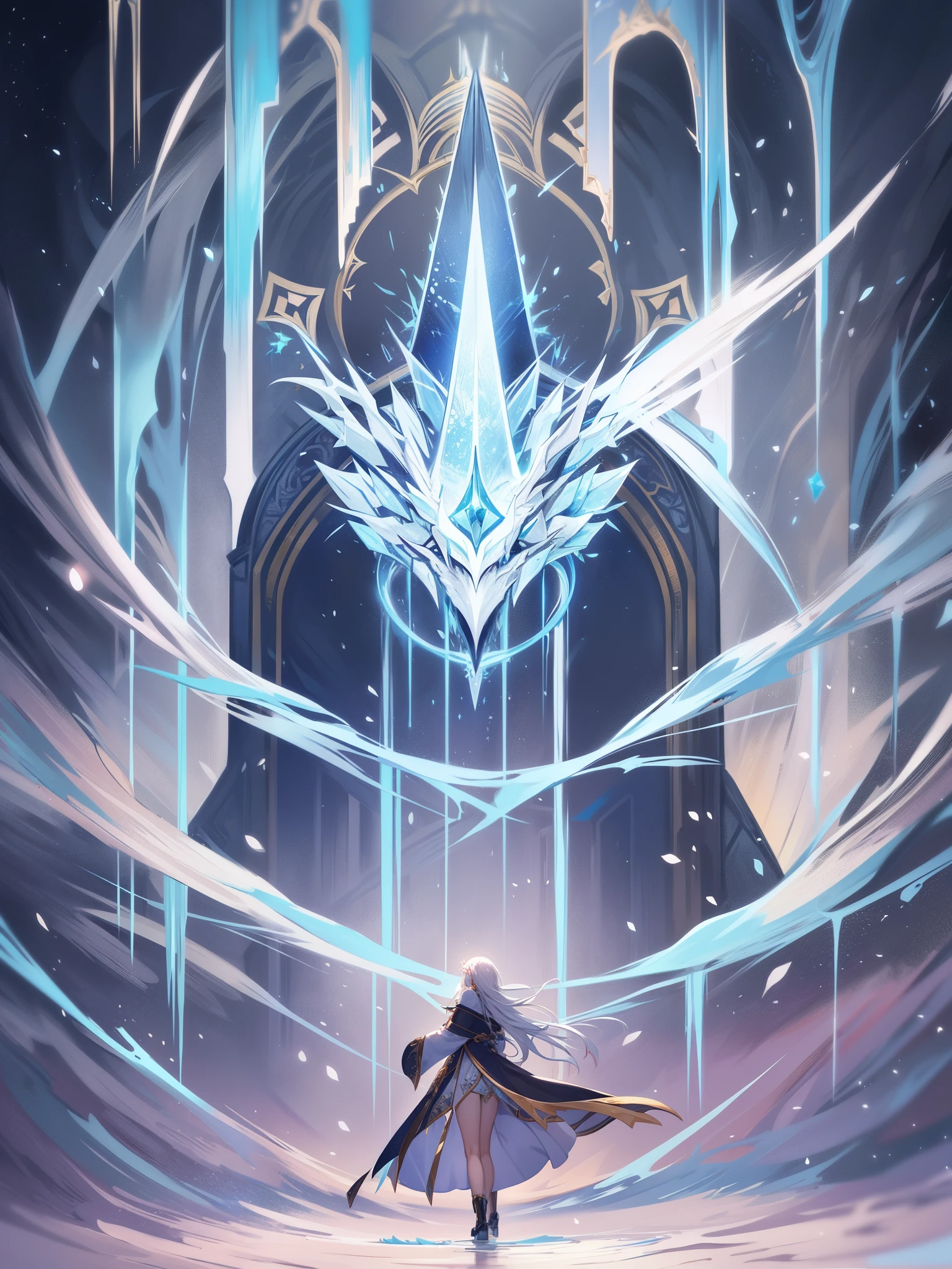 Holy Sword User's Forbidden Spell Chant、spell、「You who end it, O ice wolf, lend me your breath. Let me freeze more quietly than death. The inevitable decline of the rising is the providence of the world. It is an inevitable fate ordained by God. Like water flowing to the bottom, all life(Netsu)Take it away from me. Show me a world where everything has stopped, as if even time has frozen. Show me an eternal beauty that no one can destroy, and there is no one to destroy it.、Show me the ultimate point. I am the one who refuses to understand. The one who seeks only the absolute. How ugly is this?!life is full(hang out)accomplished、peristalsis、spread a rotten smell、I don't acknowledge the strangeness of having more children. I don't understand it. I desire a landscape filled with white. I desire a beautiful world of death. I desire a world where all the ugly things are buried and closed off. Everything you want, stop, stop, stop」