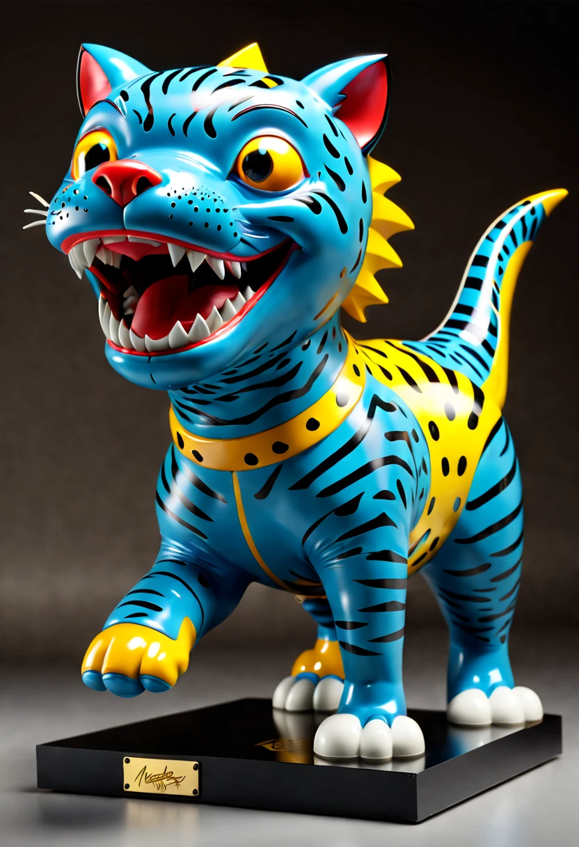 Shark, inspired by Memphis, (best quality, masterpiece, 8k)