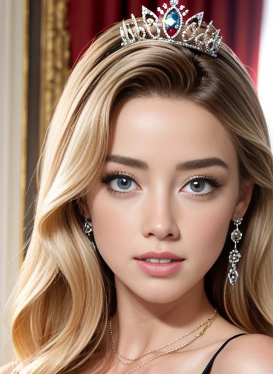 AMBER HEARD BARBIE 35 years old with TIA and pink dress on her head, Retrato cuerpo completo de Barbie, barbiecore, animated barbie doll, princesa de pelo rubio, Princesa de la Inteligencia Artificial, Hermosa princesa femenina, Barbie, Una hermosa princesa, Barbie or Ken dolls, Retrato de princesa, Plastic Barbie doll, Retrato de una princesa, mujer princesa, Realista. foto de disney realista, trae puesto un vestido de gala rosa, tiara corona en la cabeza, AMBER HEARD, CUERPO COMPLETO ((Calidad superior, 8k, obra maestra: 1.3)), belleza, AMBER HEARD, Grande: 1.3, Abdominales delgados: 1.1, pelo rubio, ((piernas abiertas)) (1.2), cara ultra detallada, labios rojos muy detallados, ojos azules detallados, Textura facial y de piel muy detallada. Ojos detallados