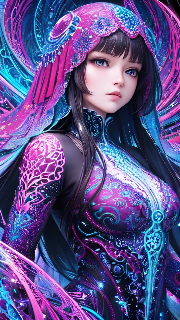 anime(masterpiece, highest quality, highest quality, official art, beautiful and aesthetic:1.2), (1 girl), very detailed,(fractal art:1.3),colorful,most detailed