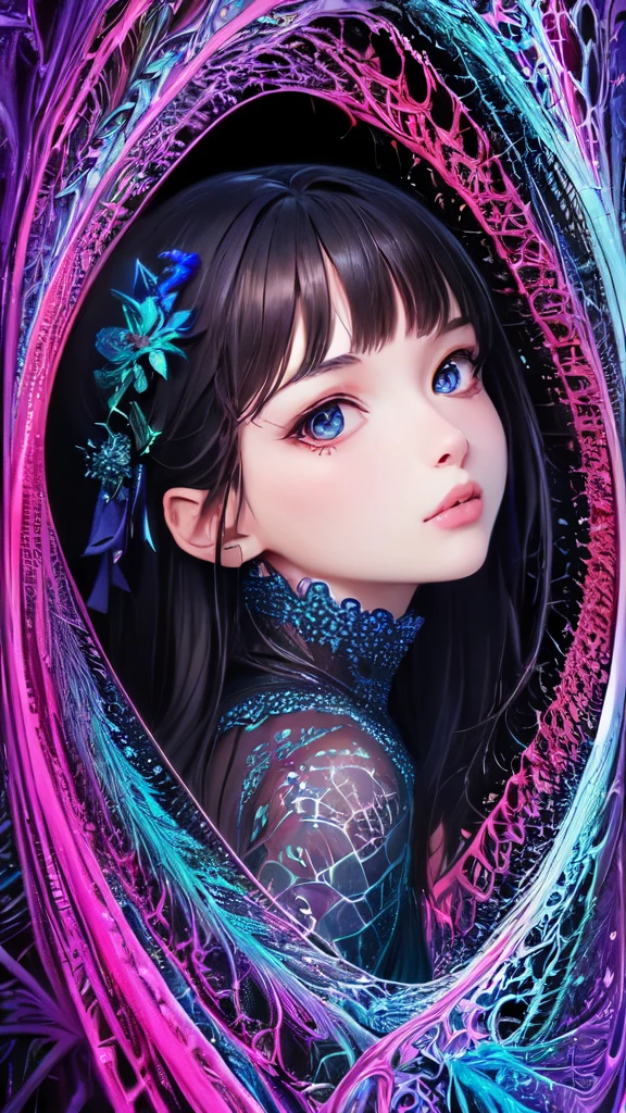 anime(masterpiece, highest quality, highest quality, official art, beautiful and aesthetic:1.2), (1 girl), very detailed,(fractal art:1.3),colorful,most detailed