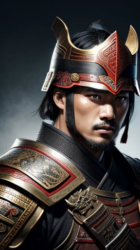 oriental、man in ancient chinese armor、Ancient Chinese man wearing a leather helmet、three kingdom、multiple warlords、highest quality、masterpiece、ultra high resolution、(realistic:1.4)、game poster、Clear and beautiful image quality、Handsome guy