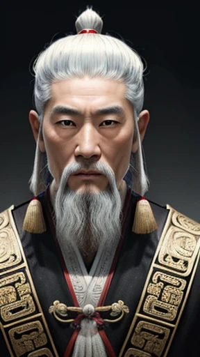 oriental、ancient chinese man wearing white clothes、ancient chinese hairstyle men、three kingdom、multiple warlords、highest quality、masterpiece、ultra high resolution、(realistic:1.4)、game poster、Clear and beautiful image quality、solo