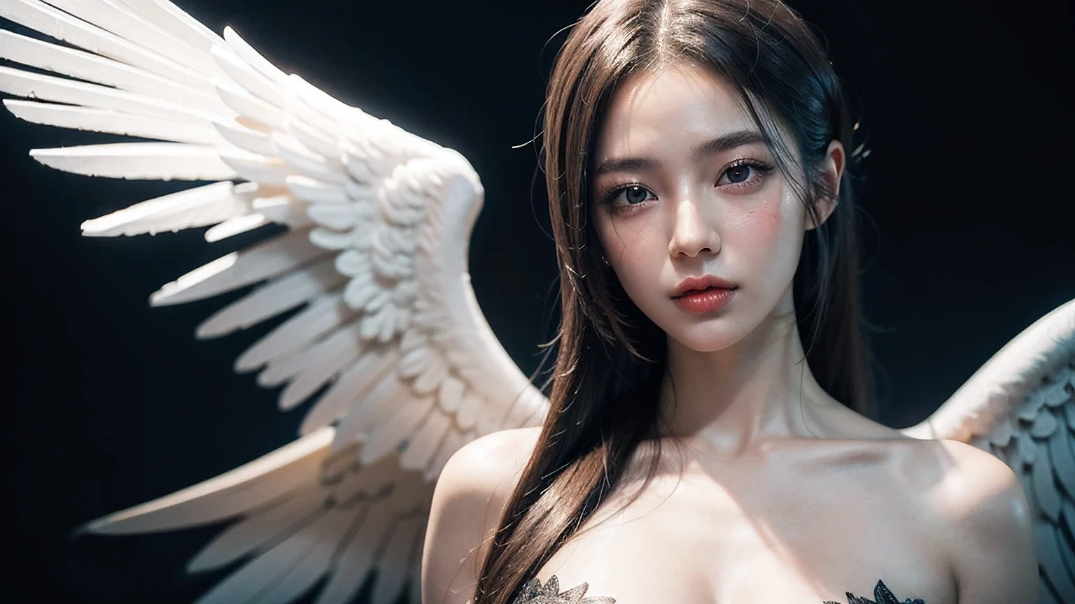 masterpiece, (best quality:1.2), [:intricate details:0.2], 1 girl, , Angel, Angel wings, White frills, (Daytime sky), A flashing halo, intense concentration, Burst energy, mystic symbols, Glittering particlequisite detailing:1.4)、(Realism:1.4)、Octagon rendering、Complex 3D rendering, Super detailed, Studio soft light (Studio soft light) (Studio soft light (Studio soft light,)), rim light, Vibrant details, Super details, Realistic skin texture, Details, beautiful eyes, High detail CG Unity 16K wallpaper