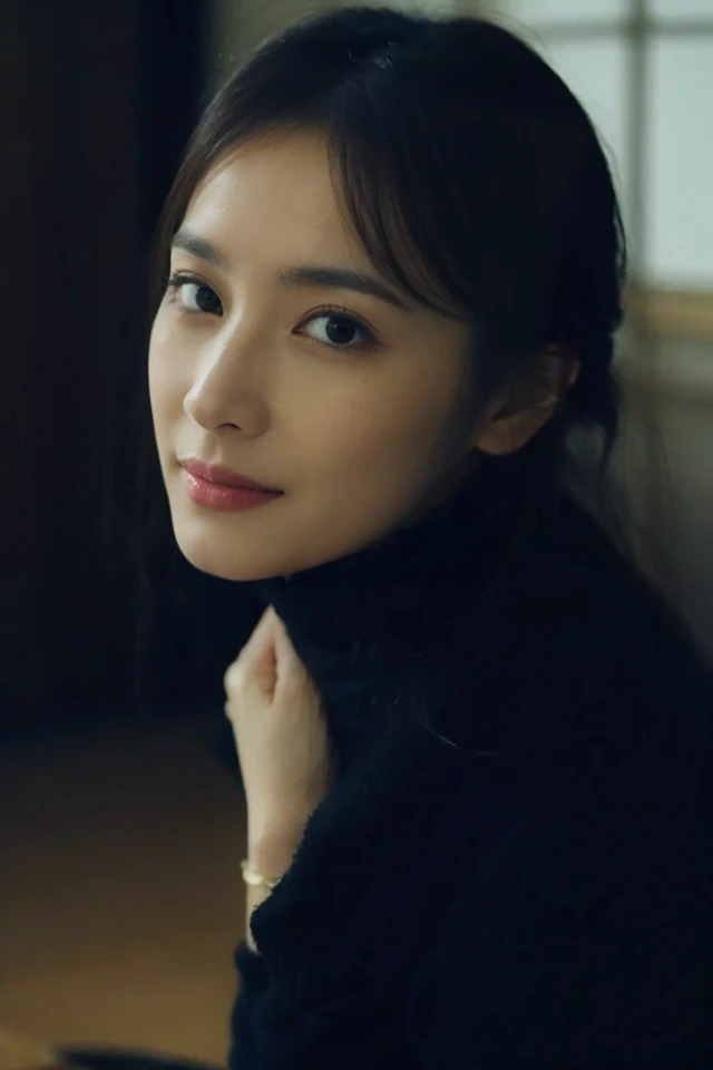 (on the table, best quality, realistically, Super detailed, meticulous, high resolution, 8k wallpaper), Close-up portrait of a beautiful woman, Chariada, smiling, light brown messy hair, Perfect dynamic composition, 美丽meticulous的眼睛, Just like the cover of a fashion magazine, on campus