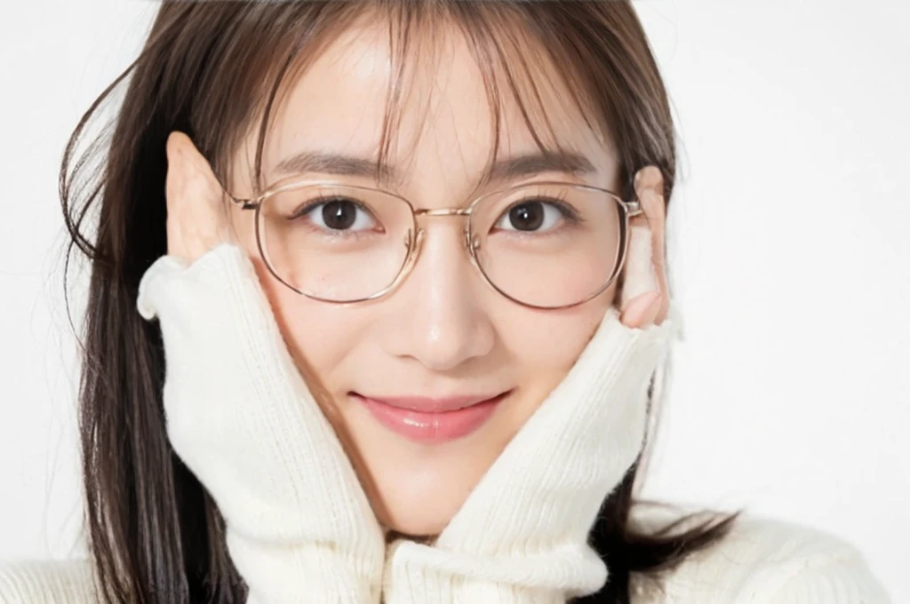 (on the table, best quality, realistically, Super detailed, meticulous, high resolution, 8k wallpaper), Close-up portrait of a beautiful woman, Chariada, smiling, light brown messy hair, Perfect dynamic composition, 美丽meticulous的眼睛, Just like the cover of a fashion magazine, on campus