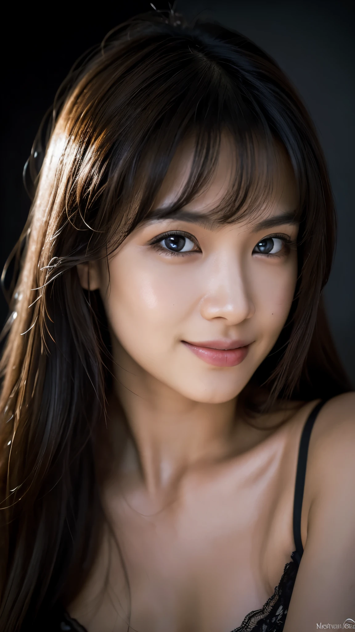 (8K、nffsw、Hi-Res)、((((a picture、Raw photography、Hyper-Realism、masterpiece、top-quality、超A high resolution))))、(Pin Light、Back lighting、Back lighting、ciinematic light)、foco nítido:1。4、(Hyper-detailing、finedetail)、write、
1girl in、Egg-shaped face、Colossal tits, Beautiful eyes like a cat、Cute and button-like nose、small and slightly plump lips,,,,,、thick eyebrow、long and beautiful eyelashes。Transparent throughout makeup、There is a pink touch and sparkling lip gloss on the cheeks。hairstyle is long with wavy waves,。Random and sexy poses,Random situations、、bokeh feeling、Bright sunshine、25-years old、(Drooping eyes 1.5)、Adult beauty、japanes、Excellent style、nudde、barechested、