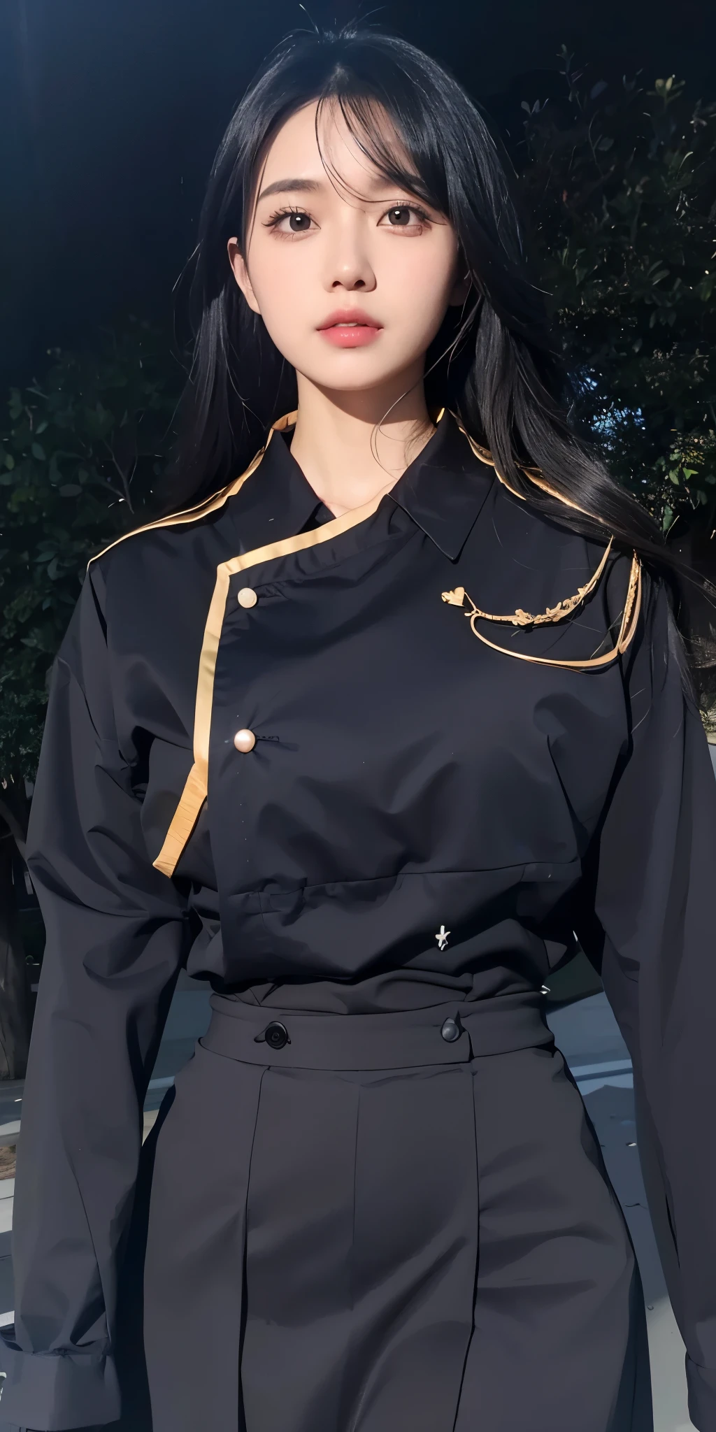 1girl,big breast , black hair, black eyes,high quality, ultra detailed, masterpiece, realistic, teacher clothes