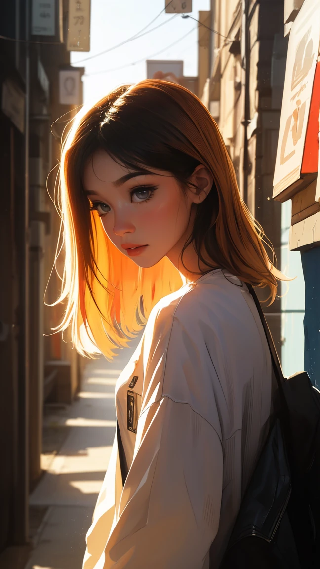 vivid colors, soft focus, Light leakage, dreamlike atmosphere, experimental charm, Retro appeal BREAK color field painting, wide color, abstract expressionism, bold hues, emotional impact, atmospheric depth, Minimalist approach BREAK, Beautiful girl, UHD (ultra detail) Observe viewers dressed in hip-hop-style street clothes, another, colourful, long, Tie back heavily dyed hair 🌈, dark clothing, White stardust in dark areas, absurd, high resolution, very detailed, (1 woman : 1.3), vivid colors, soft focus, Light leakage, dreamlike atmosphere,