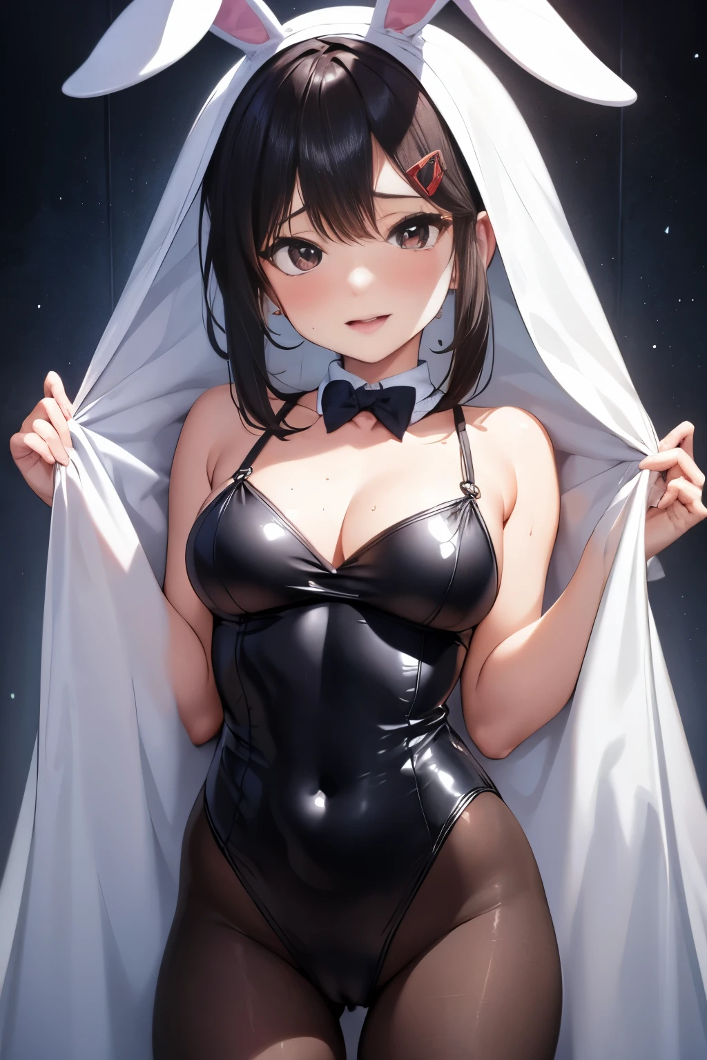 Ultra realista  , beautiful teen  , kobeni  , embarrassing  , big breasts  , bunnygirl  bunnysuit  , sexy pose   . Roon