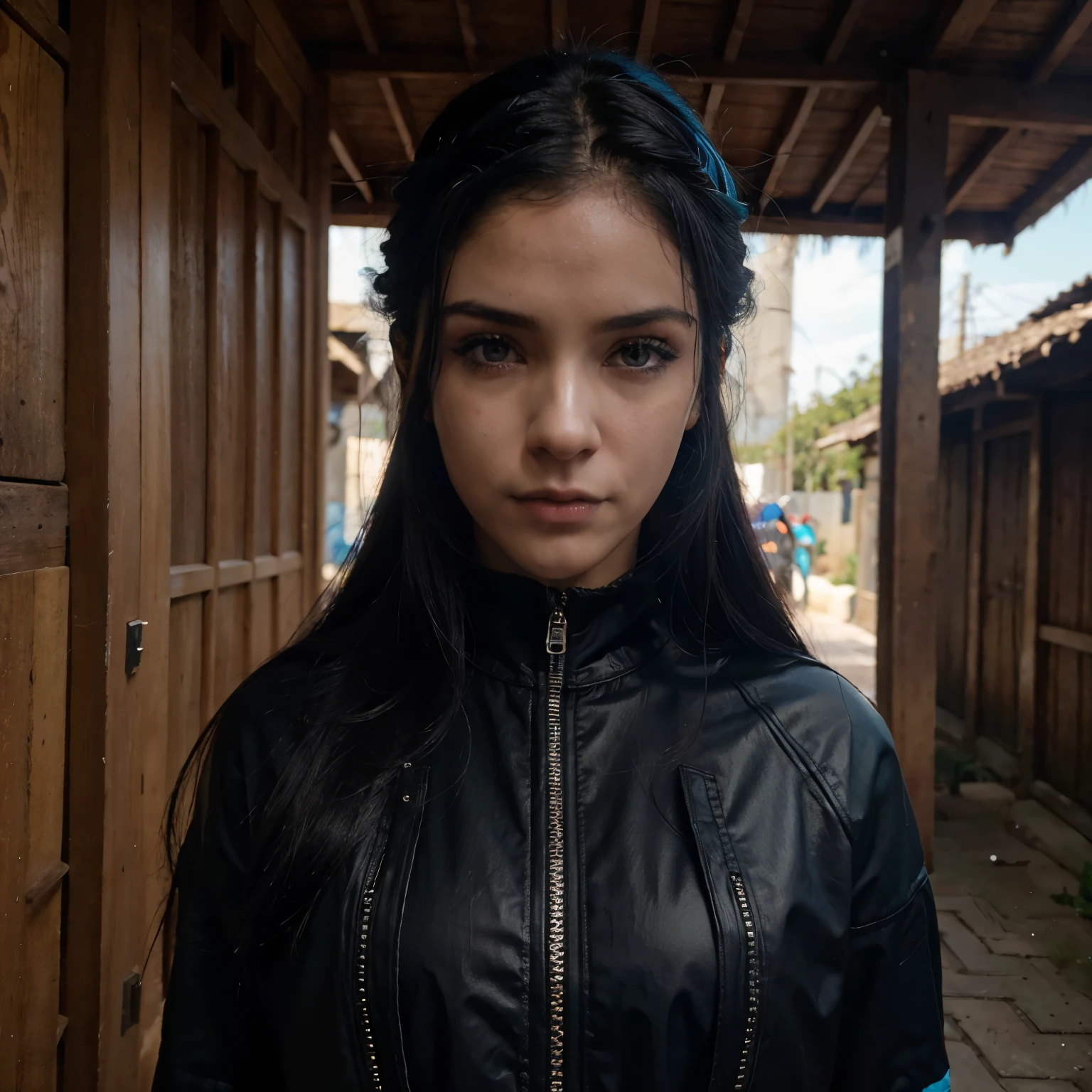 re-l do proxy ergo, Cabelo preto, pale skin, Olhos Azuis, sombra azul dos olhos, Gothic cyberpunk, olhando direto, Looking at the camera, Adult woman, 1 garota, Sozinho, olhos azuis, Cabelo preto, Cabelo longo, joia, olhando para o espectador, brincos, boca fechada, fundo simples, tronco, seios, fundo cinza, zipper INFO