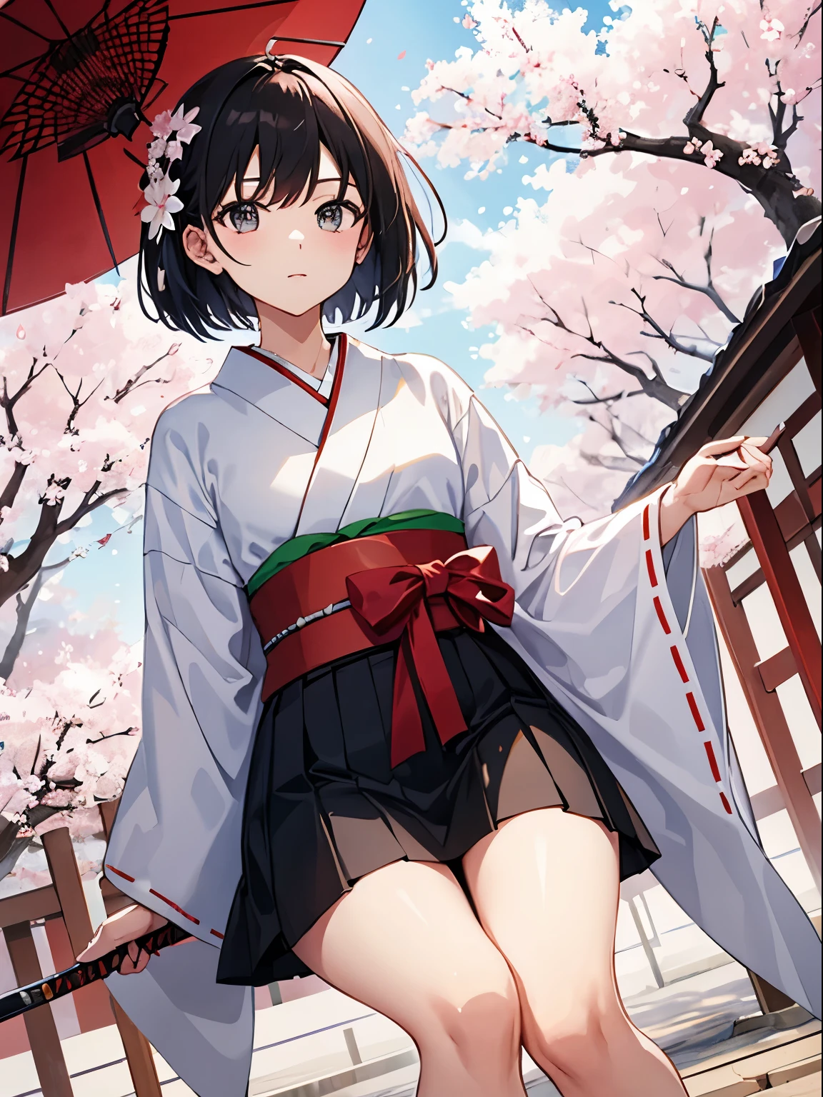 (blue eyes:1.1), (a dark-haired:1.1), (kimono:1.1, tricolor color:1.1), (18 only:1.1), cherry trees, natta, (red moon:1.1), (a miniskirt:1.1), (invincible smile:1.1), (beautiful face:1.1), (jump facing the front:1.1), (ultra-high picture quality:1.2), (bust up:1.1)
### 3. The generated prompt
blue eyes, a dark-haired, kimono in tricolor color, 18 only, cherry trees, natta, red moon, a miniskirt, invincible smile, beautiful face, jump facing the front, ultra-high picture quality, bust up.