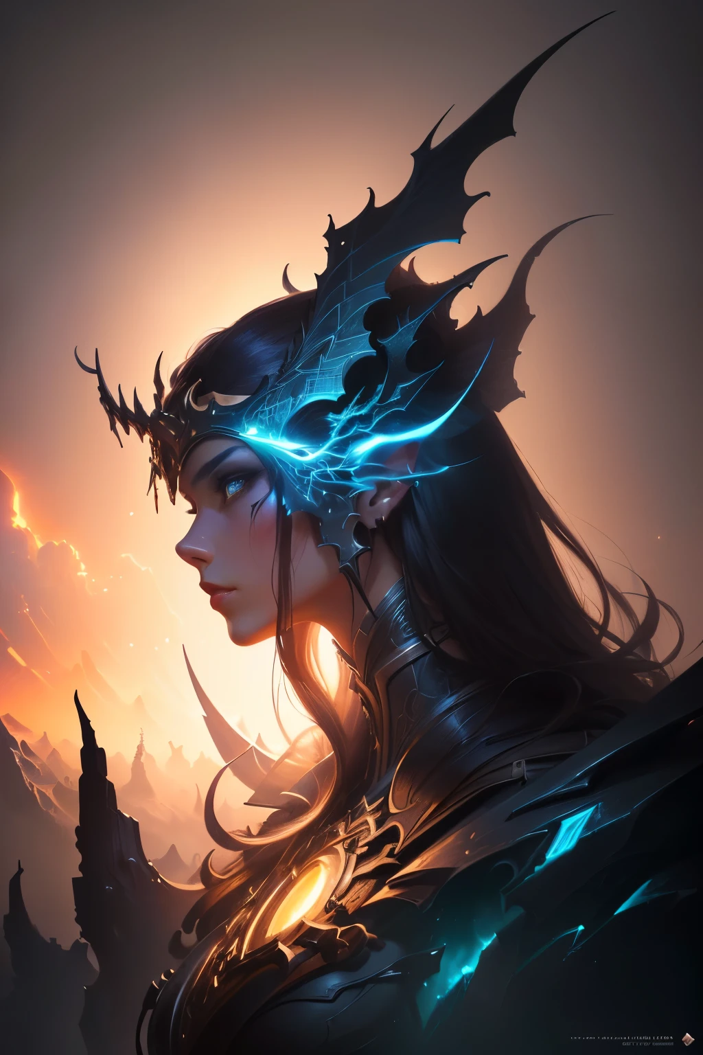 masterpiece, best quality, (extremely detailed CG unity 8k wallpaper), (best quality), (best illustration), (best shadow), absurdres, realistic lighting, (Abyss), beautiful detailed glow, art by PeterMohrBacher,