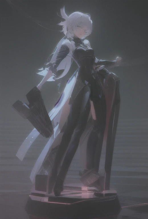 ((La mejor calidad)), ((obra maestra)), (muy detallado:1.3), ...............................................................................................................................................3D, Beautiful (cyberpunk:1.3) Mujer hacker, peinado corto,pelo corto, Volver al visor, cabello grueso, Terminal de ordenador operativo, Pantalla montada en la cabeza, computer server, Pantalla LCD, fiber optic cable, Logotipo de la empresa, HDR (High Dymanic Range), Trazado de rayos, NVIDIA RTX, Super resolution, Irreal 5, Subsoil Scatter, Textura PBR, Post-procesamiento, Anisotropic filtering, profundidad de campo, maximum sharpness and sharpness, Texturas multicapa, Albedo y Highlight Maps, Sombreado de superficies, Accurate simulation of light-material interactions, proporciones perfectas, Renderizado de octanaje, duotone lighting, ISO bajo, balance de blancos, Regla de los tercios, amplia apertura, 8K RAW, efficient sub-pixels, sub-pixel convolution, glow particles, dynamic  pose