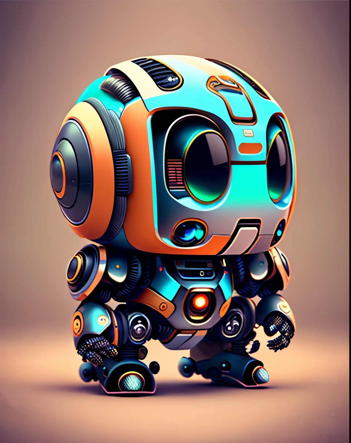 adorable robot,Futuristic robots, with hyper robot,human-like style