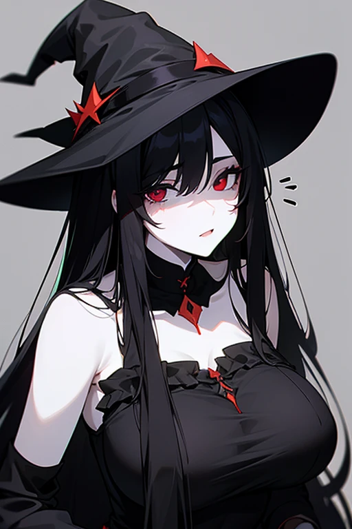 vampire catgirl with long black hair wearing a vincent valentine outfit