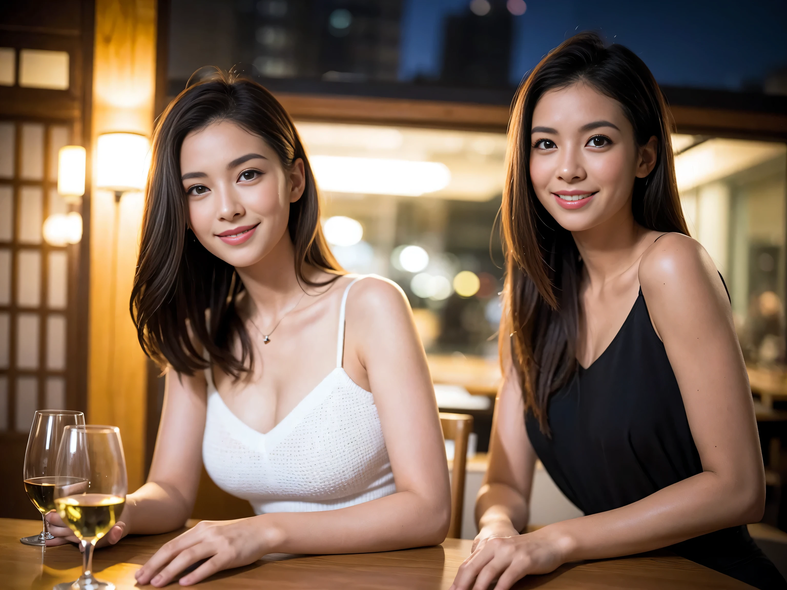 (including 64k, nffsw, highest quality, table top: 1.2), (realistic, realistic: 1.37), Colombia、Brazilian、Japanese、Dutch、American、french、Spaniard、Italian、Indian、pretty woman 1, (slimフェイス), (because I&#39;thin), (brown hair), (shortcut), cheeks blush a little, (40 years old), 38 years old, alone, 窓の外には美しく緻密なnight景が広がります...., restaurant, wine glassに座って, nightに, in a prominent place (from the Upper body) nova frog style, actress, model, Upper body, White wine, slim, wine glass, とてもきれいなnight景, 真ん中に置かれたwine glass, smile, (smile: 1.15), beautiful and detailed eyes, Upper body, bust japan up, night, short, short, actress, model, Upper body, White wine, slim, wine glass, とてもきれいなnight景, 真ん中に置かれたwine glass, smile,